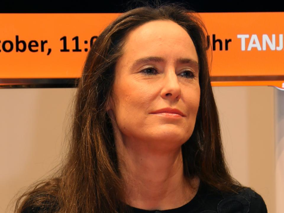 Tanja Kinkel – hier an der Frankfurter Buchmesse 2015 – hat zahlreiche historische Romane verfasst.
