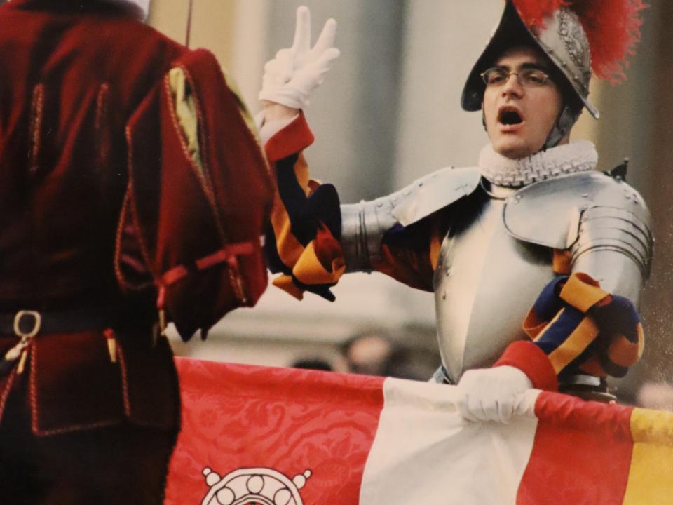 Patrik Gubser an seiner Vereidigung vom 6. Mai 2000