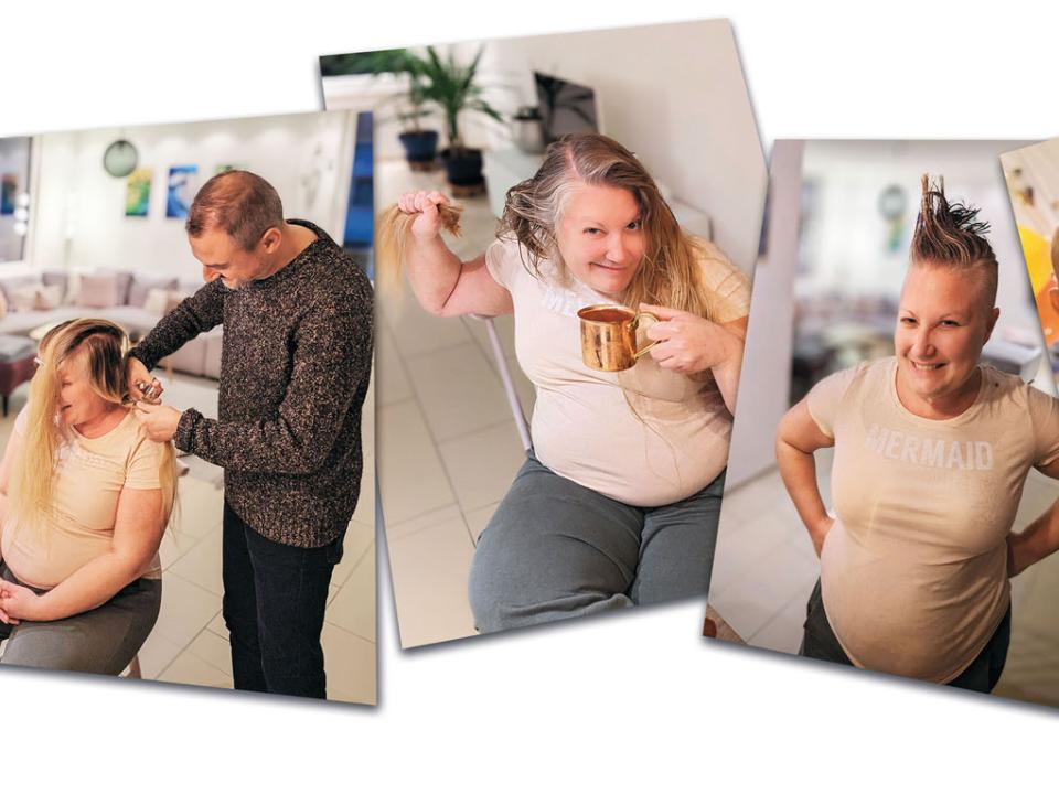 Patricia Kressig musste sich von ihrer Haarpracht verabschieden.