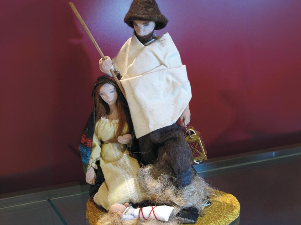 Krippenfiguren aus dem Engadin