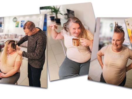 Patricia Kressig musste sich von ihrer Haarpracht verabschieden.