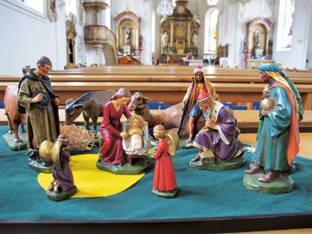 Deutsche Hauskrippe um 1940