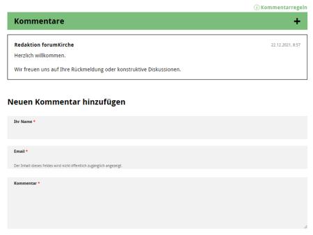 Neue Funktionen auf der Website