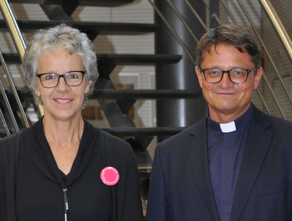Simone Curau-Aepli und Bischof Felix Gmür im September 2020.