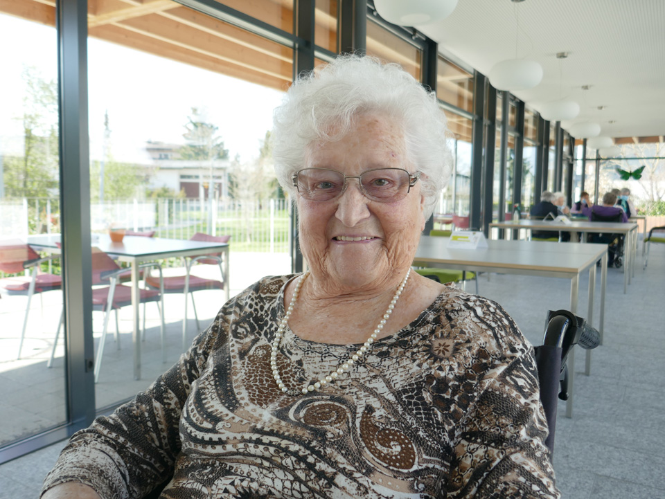 Sie scheut sich nicht auf andere zuzugehen, die 100-jährige Katharina Tenini aus Weinfelden. 
