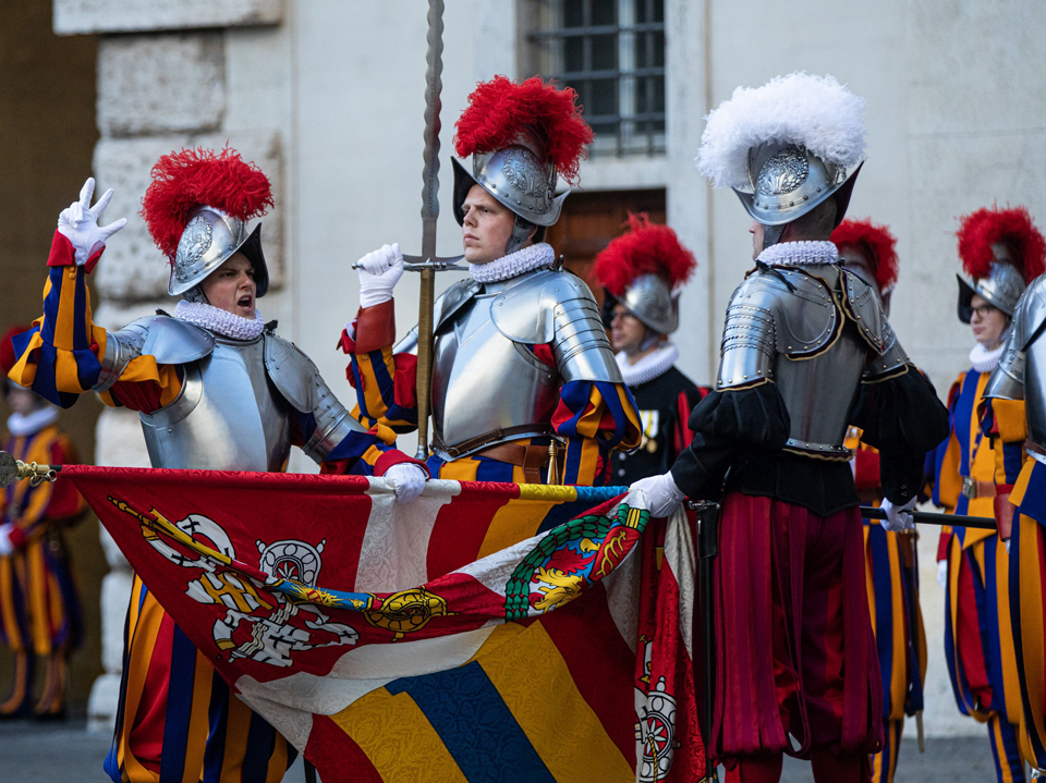 Manuel Klingler aus Amriswil bei seiner Eidesleistung am 6. Mai. 	