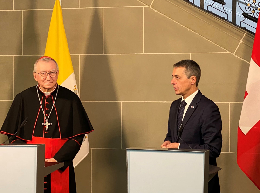 Kardinal Pietro Parolin und Bundesrat Ignazio Cassis