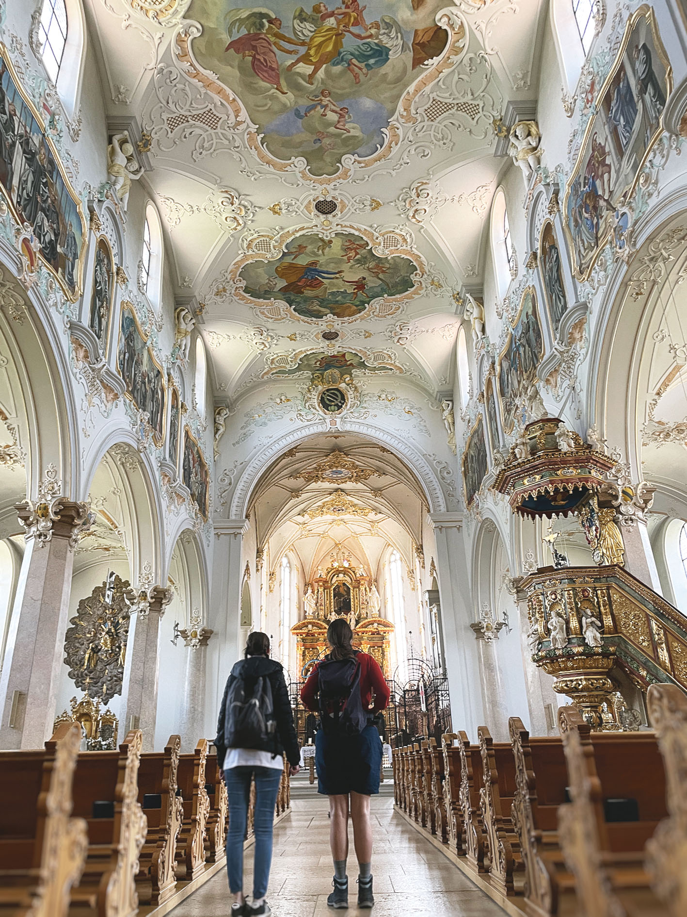 Inneres der Klosterkirche Mariastein