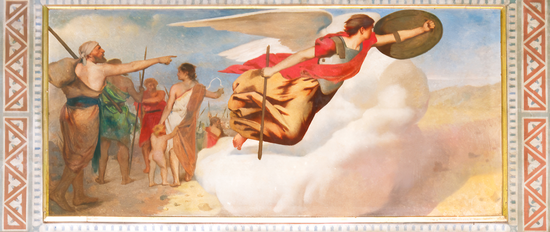 Alberic Victor Duyver : « Erzengel Michael verteidigt die Israeliten beim Auszug aus Ägypten » (1893–1898) ; Kirche Saint-Michel in Lille