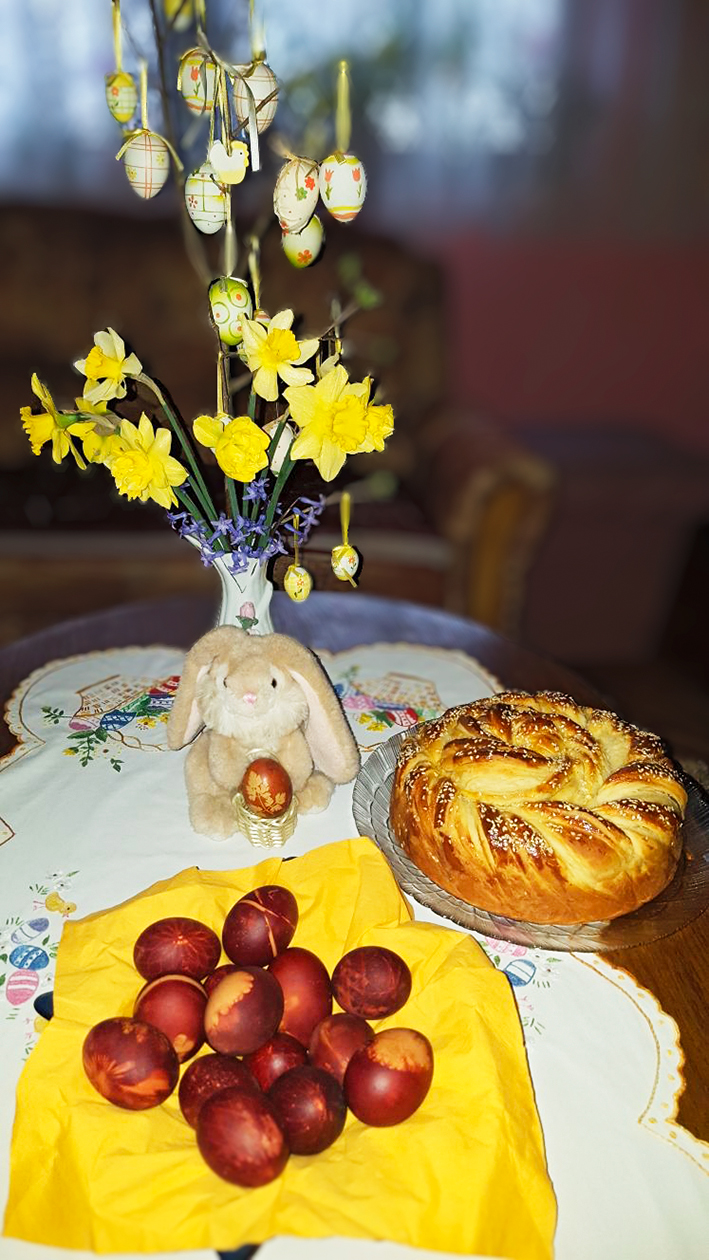 Traditioneller kroatischer Ostertisch